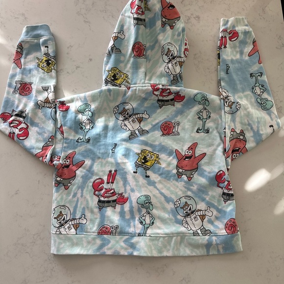 Nickelodeon SpongeBob SquarePants Kids Hoodie - Blue and Red - Picture 7 of 8